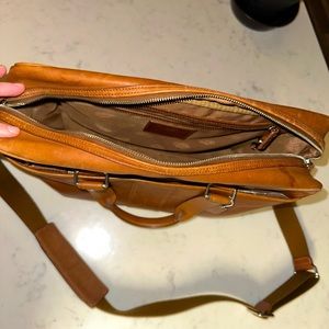 Coach - Metropolitan Slim Brief (Leather Brief Case/ Shoulder Bag)